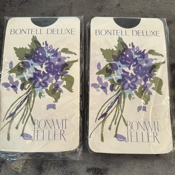 Bonwit Teller Accessories - Vintage Bonwit Teller Bontell Deluxe Control Top Pantyhose Black Illusion Lot 2‎